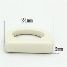 Load image into Gallery viewer, LO2964 N/A Resin Ring with Synthetic in White
