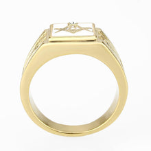 Load image into Gallery viewer, TK1159W - IP Gold(Ion Plating) Stainless Steel Ring with Top Grade Crystal  in Clear