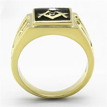 Load image into Gallery viewer, TK1159 - IP Gold(Ion Plating) Stainless Steel Ring with Top Grade Crystal  in Clear