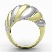 Load image into Gallery viewer, TK1219 - Two-Tone IP Gold (Ion Plating) Stainless Steel Ring with No Stone