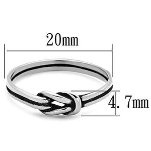 TK1239 - High polished (no plating) Stainless Steel Ring with No Stone