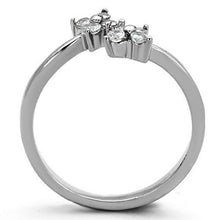 Load image into Gallery viewer, TK1333 - High polished (no plating) Stainless Steel Ring with AAA Grade CZ  in Clear
