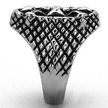 Load image into Gallery viewer, TK1351 - High polished (no plating) Stainless Steel Ring with Top Grade Crystal  in Clear