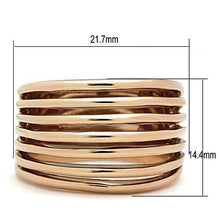 Load image into Gallery viewer, TK1414 - IP Rose Gold(Ion Plating) Stainless Steel Ring with No Stone
