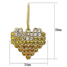 Load image into Gallery viewer, TK1455 - IP Gold(Ion Plating) Stainless Steel Earrings with Top Grade Crystal  in Multi Color
