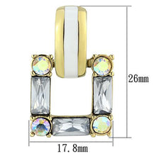 Load image into Gallery viewer, TK1465 - IP Gold(Ion Plating) Stainless Steel Earrings with Top Grade Crystal  in Clear
