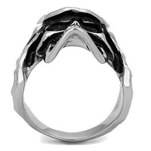 Load image into Gallery viewer, TK1604 - High polished (no plating) Stainless Steel Ring with Epoxy  in Jet