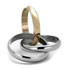 Load image into Gallery viewer, TK1670 - Two-Tone IP Rose Gold Stainless Steel Ring with No Stone
