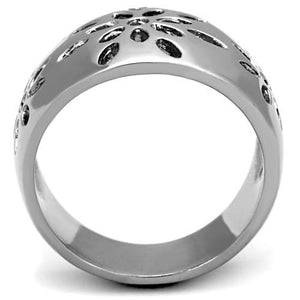 TK1684 - High polished (no plating) Stainless Steel Ring with No Stone