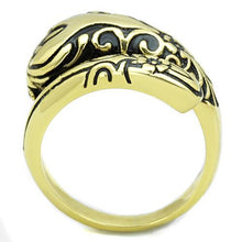 Load image into Gallery viewer, TK1713 - IP Gold(Ion Plating) Stainless Steel Ring with Epoxy  in Jet