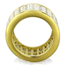 Load image into Gallery viewer, TK1783 - IP Gold(Ion Plating) Stainless Steel Ring with AAA Grade CZ  in Clear
