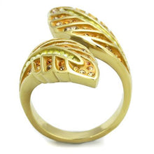 Load image into Gallery viewer, TK1849 - IP Gold(Ion Plating) Stainless Steel Ring with Top Grade Crystal  in Multi Color