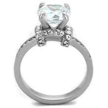Load image into Gallery viewer, TK1859 - No Plating Stainless Steel Ring with AAA Grade CZ  in Clear