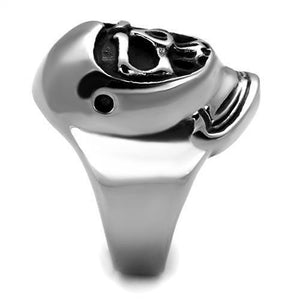 TK1942 - High polished (no plating) Stainless Steel Ring with No Stone