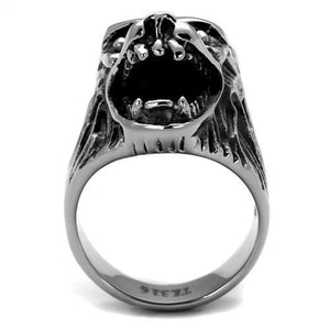 TK1957 - High polished (no plating) Stainless Steel Ring with No Stone