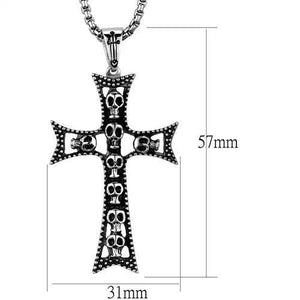 TK1999 - High polished (no plating) Stainless Steel Necklace with No Stone