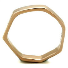 Load image into Gallery viewer, TK2030 - IP Rose Gold(Ion Plating) Stainless Steel Ring with Top Grade Crystal  in Clear