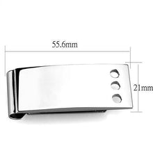 Load image into Gallery viewer, TK2072 - High polished (no plating) Stainless Steel Money clip with No Stone