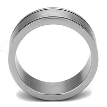 Load image into Gallery viewer, TK2389 - High polished (no plating) Stainless Steel Ring with Epoxy  in Jet