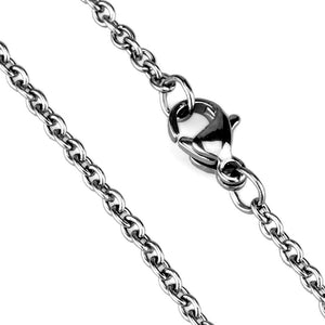 TK2428 - High polished (no plating) Stainless Steel Chain with No Stone
