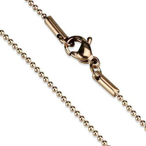TK2431R - IP Rose Gold(Ion Plating) Stainless Steel Chain with No Stone