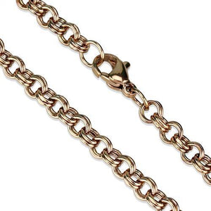 TK2438R - IP Rose Gold(Ion Plating) Stainless Steel Chain with No Stone