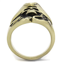 Load image into Gallery viewer, TK2453 - IP Antique Copper Stainless Steel Ring with Epoxy  in Jet