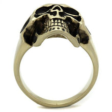 Load image into Gallery viewer, TK2472 - IP Antique Copper Stainless Steel Ring with Epoxy  in Jet