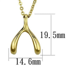 Load image into Gallery viewer, TK2528 - IP Gold(Ion Plating) Stainless Steel Chain Pendant with No Stone