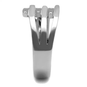 TK2660 High polished (no plating) Stainless Steel Ring with No Stone in No Stone