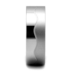 TK2918 - High polished (no plating) Stainless Steel Ring with No Stone
