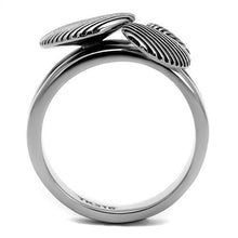 Load image into Gallery viewer, TK2973 - High polished (no plating) Stainless Steel Ring with Epoxy  in Jet