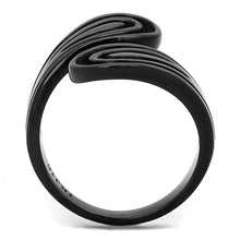 Load image into Gallery viewer, TK3059 - IP Black(Ion Plating) Stainless Steel Ring with No Stone
