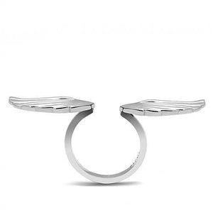TK3145 - High polished (no plating) Stainless Steel Ring with No Stone