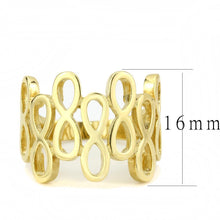 Load image into Gallery viewer, TK3569 - IP Gold(Ion Plating) Stainless Steel Ring with No Stone