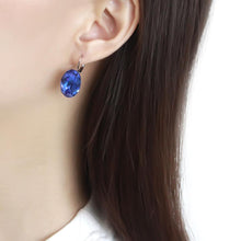 Load image into Gallery viewer, TK3614 - No Plating Stainless Steel Earrings with Top Grade Crystal  in Sapphire