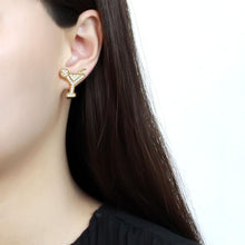 Load image into Gallery viewer, TK3660 - IP Gold(Ion Plating) Stainless Steel Earrings with Top Grade Crystal  in Silk