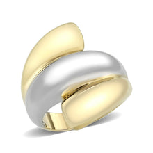 Load image into Gallery viewer, TK3796 - Two Tone IP Gold (Ion Plating) Stainless Steel Ring with NoStone in No Stone