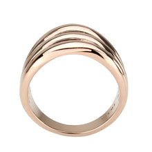 Load image into Gallery viewer, TK3799 - IP Rose Gold(Ion Plating) Stainless Steel Ring with NoStone in No Stone
