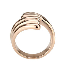 Load image into Gallery viewer, TK3800 - IP Rose Gold(Ion Plating) Stainless Steel Ring with NoStone in No Stone