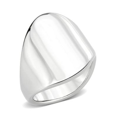 TK3801 - High polished (no plating) Stainless Steel Ring with NoStone in No Stone