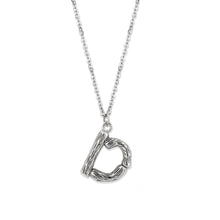 Load image into Gallery viewer, TK3853D High Polished Stainless Steel Chain Initial Pendant - Letter D