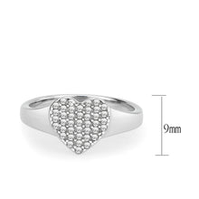 Load image into Gallery viewer, TK3872 - High polished (no plating) Stainless Steel Ring with AAA Grade CZ in Clear