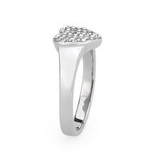 Load image into Gallery viewer, TK3872 - High polished (no plating) Stainless Steel Ring with AAA Grade CZ in Clear