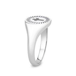 TK3874 - High polished (no plating) Stainless Steel Ring with Epoxy in No Stone