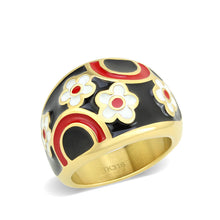Load image into Gallery viewer, TK3880 - IP Gold(Ion Plating) Stainless Steel Ring with Epoxy in MultiColor