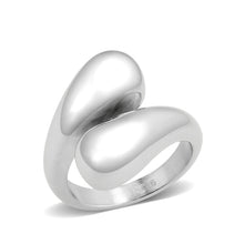 Load image into Gallery viewer, TK3883 - High polished (no plating) Stainless Steel Ring with Epoxy in Jet
