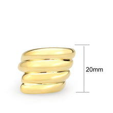 Load image into Gallery viewer, TK3886 - IP Gold(Ion Plating) Stainless Steel Ring with NoStone in No Stone