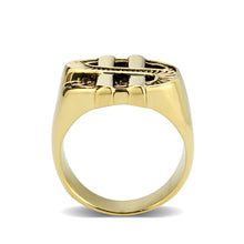Load image into Gallery viewer, TK3907 - IP Gold(Ion Plating) Stainless Steel Ring with NoStone in Jet