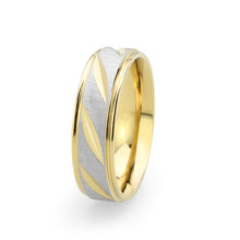 Load image into Gallery viewer, TK3919 - Two Tone IP Gold (Ion Plating) Stainless Steel Ring with NoStone in No Stone